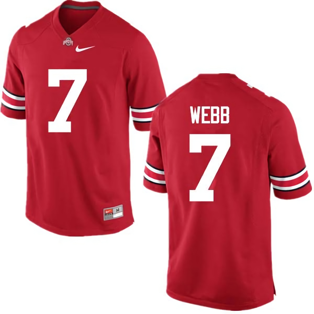 Damon Webb Ohio State Buckeyes Men's NCAA #7 Nike Red College Stitched Football Jersey UVX1556ED